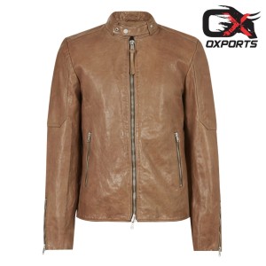 Belfast Brown Leather Jacket