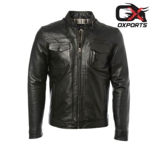 Edinburgh Black Leather Jacket