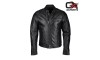 Bergen Black Biker Leather Jacket
