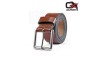 Oxports Brown Genuine Leather Jeans Belt