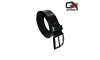Oxports grain black leather belt