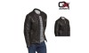 Retro Motocross Goatskin Leather Jacket