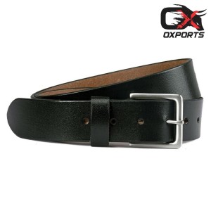 Black Genuine Leather Jeans Belt