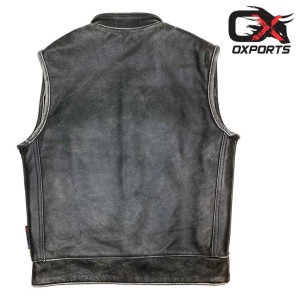 Furka Pass Motorcycle Leather Vest