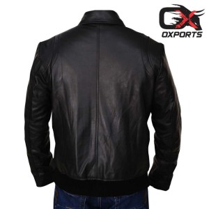 The Rock Black Leather Jacket