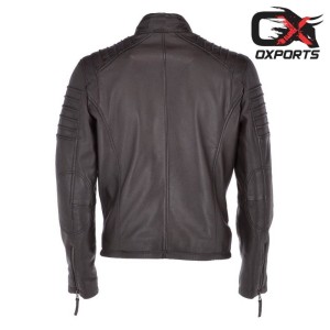 Vienna Black Biker Leather Jacket